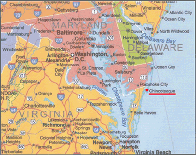Chincoteague Map